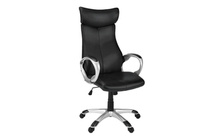 Office Chair Black leather-look high back executive - 7290