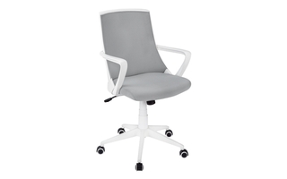 Office Chair White Grey mesh multi position - 7294