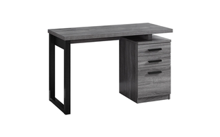 Computer Desk Grey -Black left or right facing - 7295