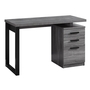 Computer Desk Grey -Black left or right facing - 7295