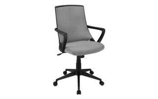 Office Chair Black Dark Grey Fabric multi position - 7297