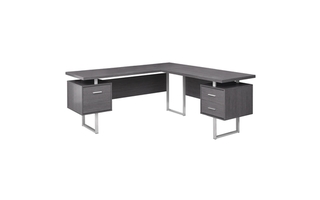 Computer Desk Grey left or right facing - 7306