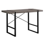 Computer Desk Dark Taupe Black Metal - 7310