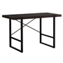 Computer Desk Espresso Black Metal - 7311