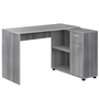 Computer Desk Grey with a storage cabinet - 7351