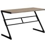 Computer Desk Dark Taupe Black Metal - 7373