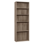 Bookcase Dark Taupe with 5 shelves - 7468