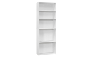 Bookcase White with 5 shelves - 7470