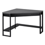 Computer Desk Black Grey Top corner Black - 7503