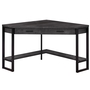 Computer Desk Black Reclaimed Wood corner - 7507