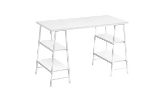 Computer Desk White White Metal - 7521