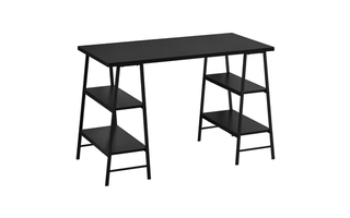 Computer Desk Black Black Metal - 7522