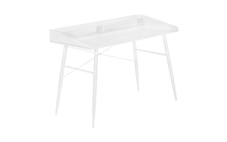 Computer Desk White White Metal - 7535