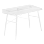 Computer Desk White White Metal - 7535