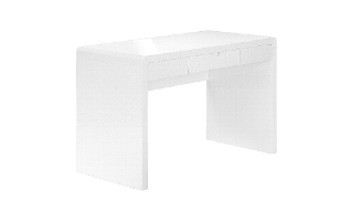 Computer Desk high Glossy White storage drawer - 7580