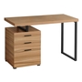 Computer Desk Reclaimed Wood Black Metal l/r - 7642