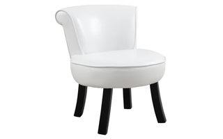 Juvenile Chair White leather-look - 8155