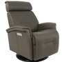 Power Rocking and Swivel Reclining Armchair in leather by Fjords-Large