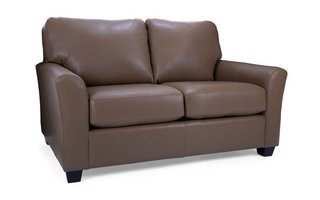 Full Leather Customizable Loveseat by Decor-Rest