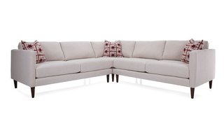 Sectional in synthetic leather by Decor-Rest