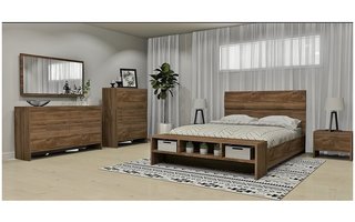 4-pc Bedroom Set Queen Size Bed 60 in. by MEQ