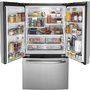 GE Energy Star 27.0 cu. ft. French-Door Refrigerator Fingerprint Resistant Stainless Steel - GNE27JYMFS