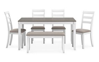 Dining Room Table 4 Chairs 1 Bench Stonehollow by Ashley