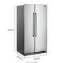 Maytag 36 in. Wide Side-by-Side Refrigerator - MSS25N4MKZ