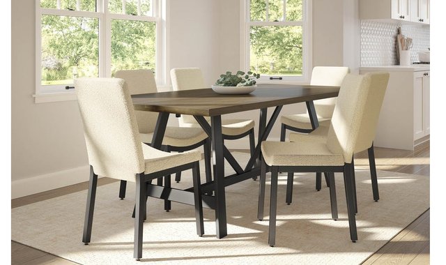 Dining table Lewis with 6 chairs Amisco