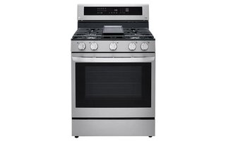 LG 5.8 cu ft. Smart Wi-Fi Enabled True Convection InstaView™ Gas Range with Air Fry - LRGL5825F