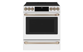 GE Café Slide-In Front Control Induction and Convection Range with Warming Drawer - CCHS900P4MW2