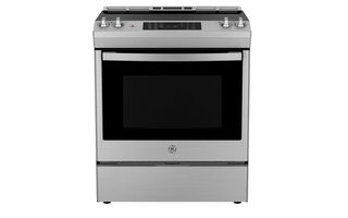 GE 30” Slide-In Electric Convection Range with No-Preheat Air Fry - JCS830SVSS