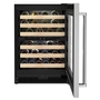 Whirlpool 24 in. Undercounter Wine Cellar with Glass Door and Wood-Front Racks - KUWR214KSB