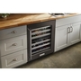 Whirlpool 24 in. Undercounter Wine Cellar with Glass Door and Metal-Front Racks - KUWR314KBS