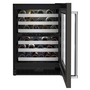 Whirlpool 24 in. Undercounter Wine Cellar with Glass Door and Metal-Front Racks - KUWR314KBS