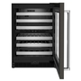 Whirlpool 24 in. Undercounter Wine Cellar with Glass Door and Metal-Front Racks - KUWR314KBS