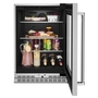 Whirlpool 24 in. Undercounter Refrigerator with Glass Door and Shelves with Metallic Accents - KURR314KSS