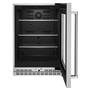 Whirlpool 24 in. Undercounter Refrigerator with Glass Door and Shelves with Metallic Accents - KURR314KSS