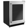 Whirlpool 24 in. Undercounter Refrigerator with Glass Door - KURR214KSB