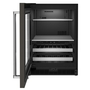 Whirlpool 24 in. Beverage Center with Glass Door and Metal-Front Racks and PrintShield™ Finish - KUBL314KBS