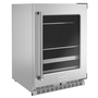 Whirlpool 24 in. Beverage Center with Glass Door and Metal-Front Racks - KUBR314KSS