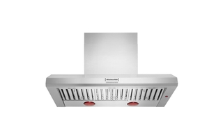 Whirlpool 48 in. 585 or 1170 CFM Motor Class Commercial-Style Wall-Mount Canopy Range Hood - KVWC958KSS