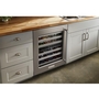 Whirlpool 24 in. Undercounter Wine Cellar with Glass Door and Metal-Front Racks - KUWL314KSS