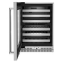 Whirlpool 24 in. Undercounter Wine Cellar with Glass Door and Metal-Front Racks - KUWL314KSS