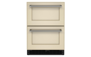 Whirlpool 24 in. Panel-Ready Undercounter Double-Drawer Refrigerator - KUDR204KPA