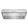 Whirlpool 30 in. 585 CFM Motor Class Commercial-Style Under-Cabinet Range Hood System - KVUC600KSS