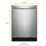 Whirlpool 24 in. Wide Undercounter Refrigerator 5.1 cu. ft. - WUR50X24HZ