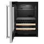 Whirlpool 24 in. Beverage Center with Glass Door and Wood-Front Racks - KUBL214KSB