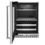 Whirlpool 24 in. Beverage Center with Glass Door and Metal-Front Racks - KUBL314KSS