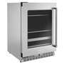 Whirlpool 24 in. Beverage Center with Glass Door and Metal-Front Racks - KUBL314KSS